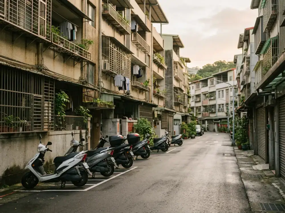 基隆市街景示意